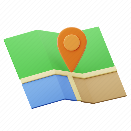 Map, location, place, pin 3D illustration - Download on Iconfinder