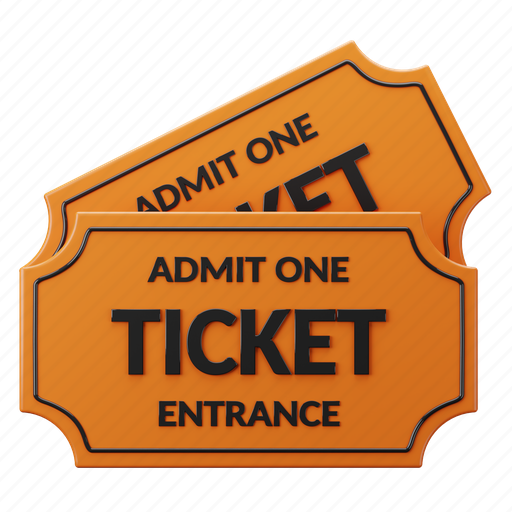 Ticket, pass, coupon, vacation 3D illustration - Download on Iconfinder