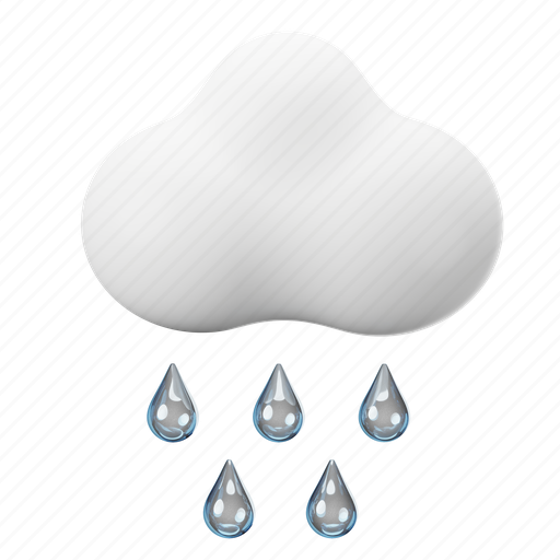 Weather, rain, cloud 3D illustration - Download on Iconfinder