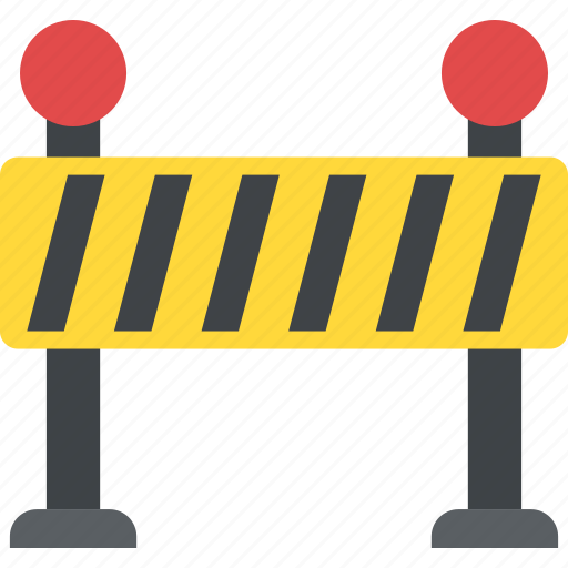 Barricade, road barrier, road blocking, under construction, warning sign icon - Download on Iconfinder
