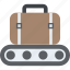 baggage conveyor, conveyor belt, luggage scanner, terminal conveyor, transport safety 