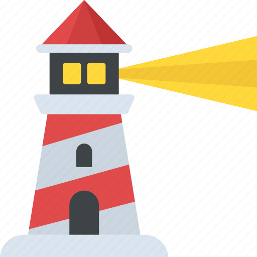 Lighthouse, marine lighthouse, sea tower, searchlight tower, tower house icon - Download on Iconfinder