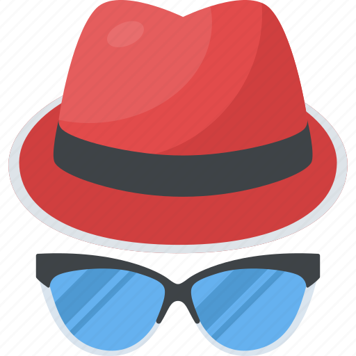 Beach accessories, hat and glasses, holiday concept, summer season, vacation travelling icon - Download on Iconfinder