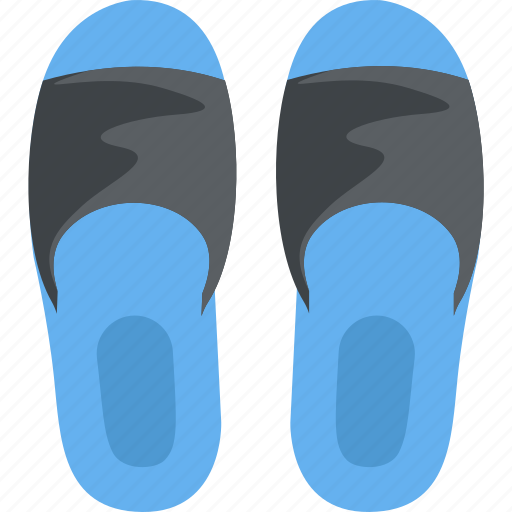 Flat sandals, footwear, home slipper, hotel slipper, thongs icon - Download on Iconfinder