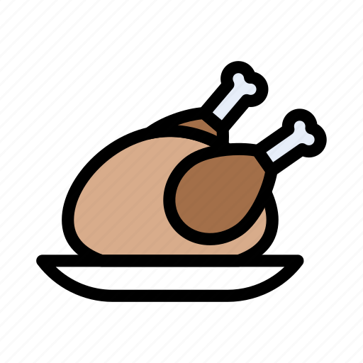 Chicken, dish, food, legpiece, meal icon - Download on Iconfinder
