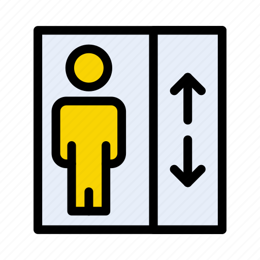 Elevator, lift, mall, passenger, user icon - Download on Iconfinder