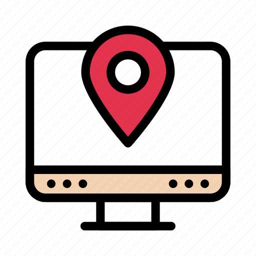 Location, map, navigation, online, screen icon - Download on Iconfinder
