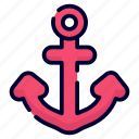 anchor, hook, ship, link, nautical, naval, sailing 