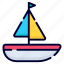 yacht, ship, bot, traveling, sailboat, transport, sea 
