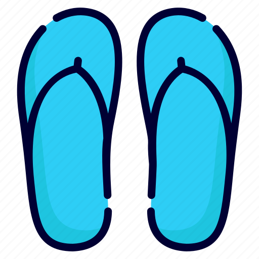 Slipper, footwear, beach, flip flops, summer, travel, chapple icon - Download on Iconfinder