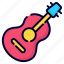 guitar, music, key, instrument, acoustic, musical, button 