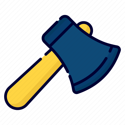 Axe, wood cutter, wood, cutter, handle, sharp, steel icon - Download on Iconfinder