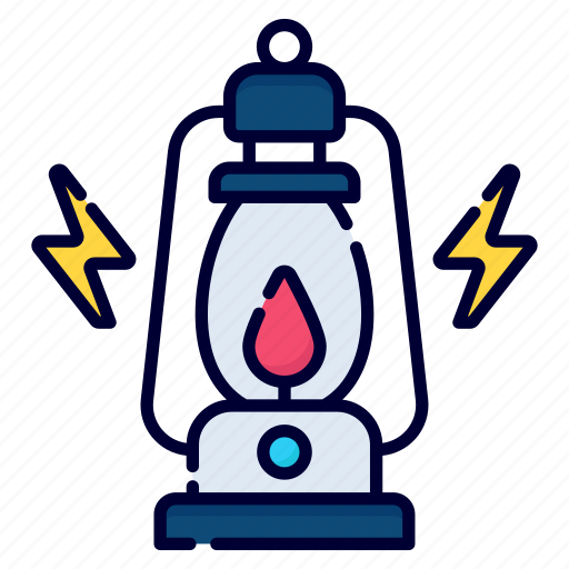 Lantern, oil lamp, brightness, ancient lamp, flame, fire lamp, camping icon - Download on Iconfinder