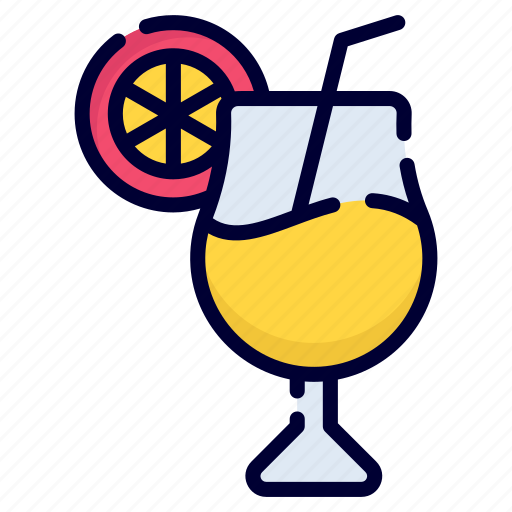 Cocktail, club, fresh, lemon juice, drink, fruit, glass icon - Download on Iconfinder
