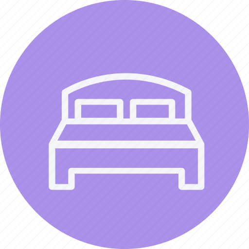 Bed, double, bedroom, furniture, home, households, sleeping icon - Download on Iconfinder