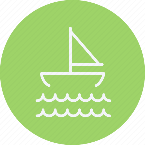 Boat, sail, sailboat, sailing, sea, yacht, ocean icon - Download on Iconfinder