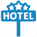 hotel, sign, direction, location, signboard, frame, hanging