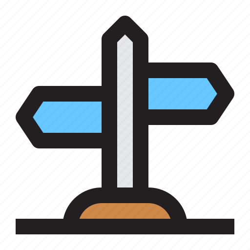 Travel, camping, signpost, direction, navigation icon - Download on Iconfinder