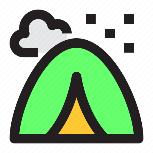 Travel, camping, tent, outdoors, camp icon - Download on Iconfinder