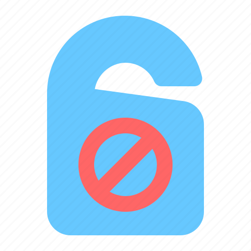 Travel, camping, door, hanger, label, do not disturb icon - Download on Iconfinder