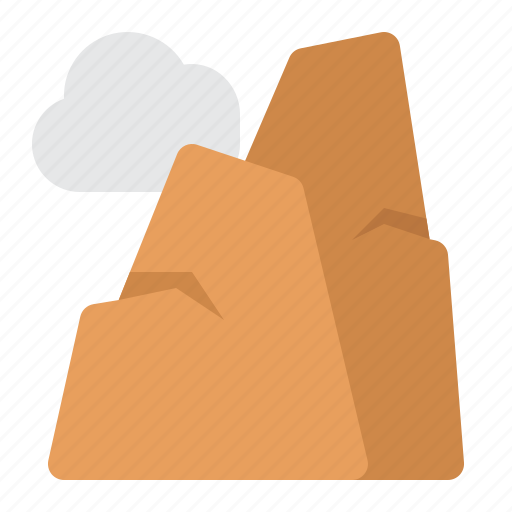 Travel, camping, mountains, cliff, hill icon - Download on Iconfinder