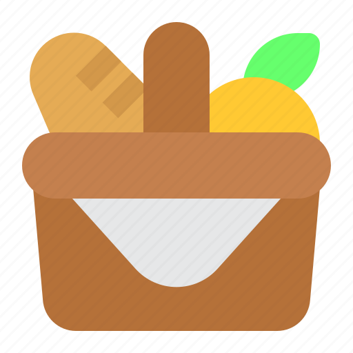 Travel, camping, picnic, basket, food icon - Download on Iconfinder