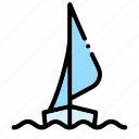 sailboat, yacht, travel, ship, sail, sailing, transport, boat, cruise