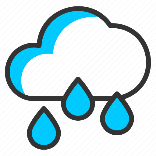 Rain, weather, cloud, water, rainy icon - Download on Iconfinder