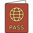 passport, travel, trip, plan, tourism, transportation, label, vacation