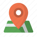 destination, location, map, marker, pin, place