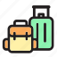 luggage, bag, travel, vacation, tourism, holiday 