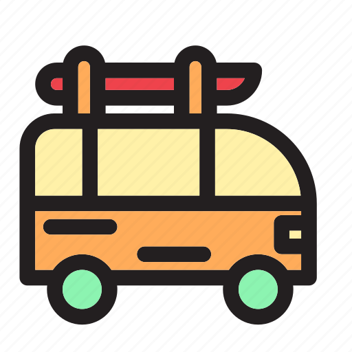 Van, transport, travel, vacation, holiday, transportation icon - Download on Iconfinder