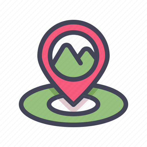 Travel, vacation, holiday, tourist, journey, pin, marker icon - Download on Iconfinder