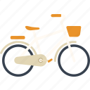 bicycles, basket, front, travel, trip, plan, vehicle, transportation