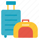 luggage, suitcase, tools, travel