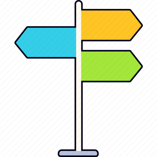 Signpost, travel, trip, plan, tourism, transportation icon - Download on Iconfinder