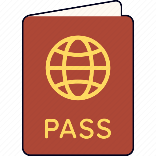 Passport, travel, trip, plan, tourism, transportation, label icon - Download on Iconfinder