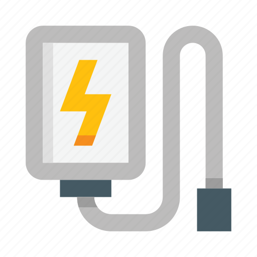 Power bank, device, power, electricity, cable, mobile, electric icon - Download on Iconfinder