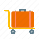 luggage, trolley, bag, hotel, suitcase, tourism, travel 