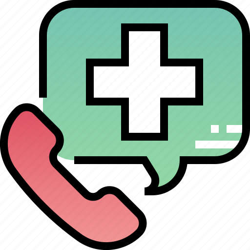 Emergency, call, phone, telephone, medical, healthcare, hospital icon - Download on Iconfinder