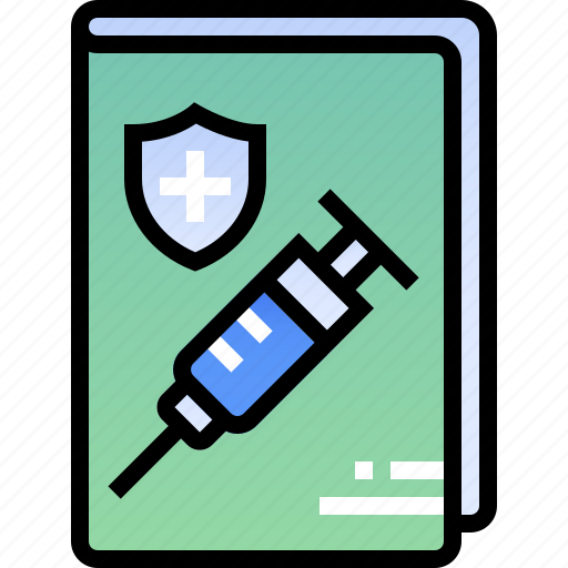 Vaccine, passport, vaccinated, certificate, medicine, medical, pills icon - Download on Iconfinder