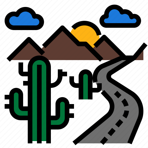 Arizona, cactus, desert, landscape, nature icon - Download on Iconfinder