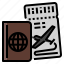 document, journey, passport, ticket, travel