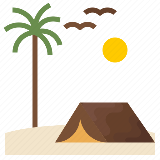 Beach, sea, seaside, tentcamp icon - Download on Iconfinder