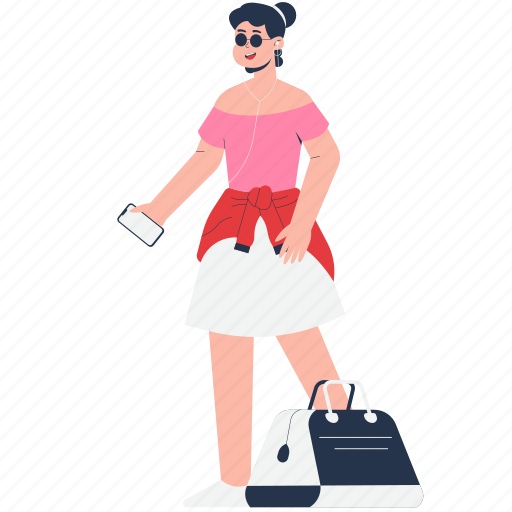 Vacation, tourist, travel, holiday, character, people, happy icon - Download on Iconfinder