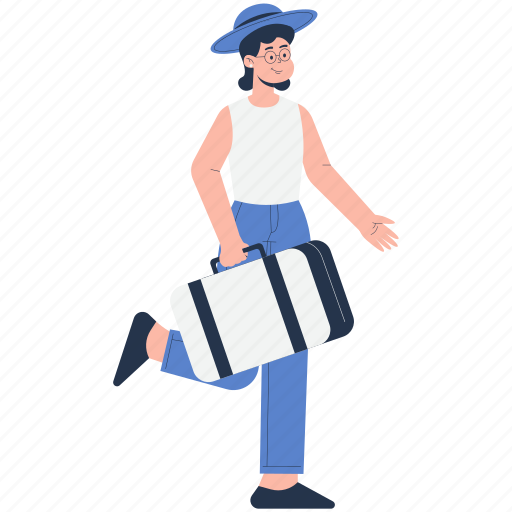 Woman, vacation, tourist, travel, holiday, character, people icon - Download on Iconfinder