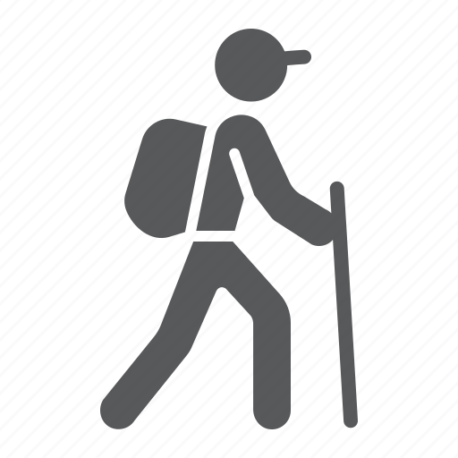 Backpacker, hiker, hiking, man, tourism, tourist, travel icon - Download on Iconfinder