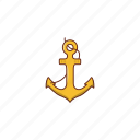 anchor, marine, boat, nautical, summer