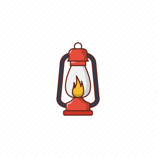 Lantern, firelamp, flame, light, camping icon - Download on Iconfinder