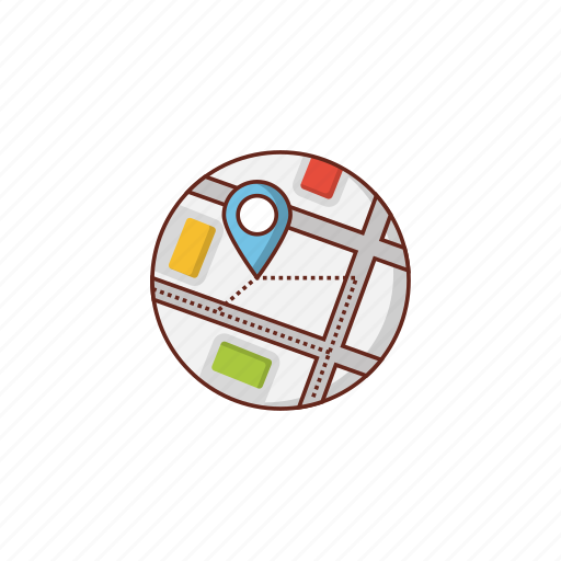 Map, location, gps, pin, marker icon - Download on Iconfinder